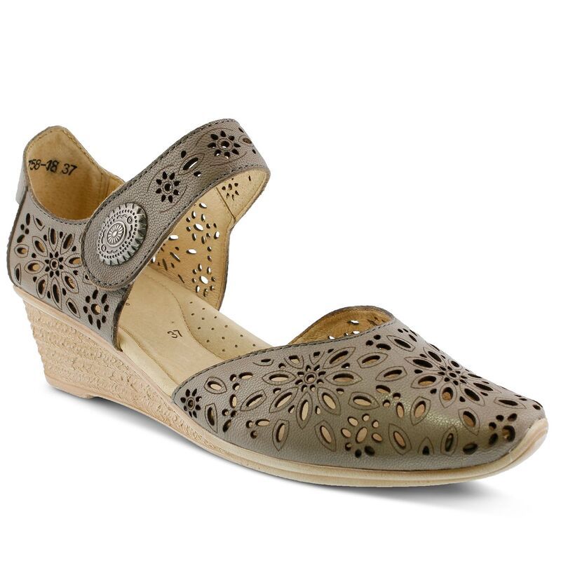 スプリングステップ レディース シューズ サンダル Spring Step Nougat Womens Wedge Shoes Gray グレー