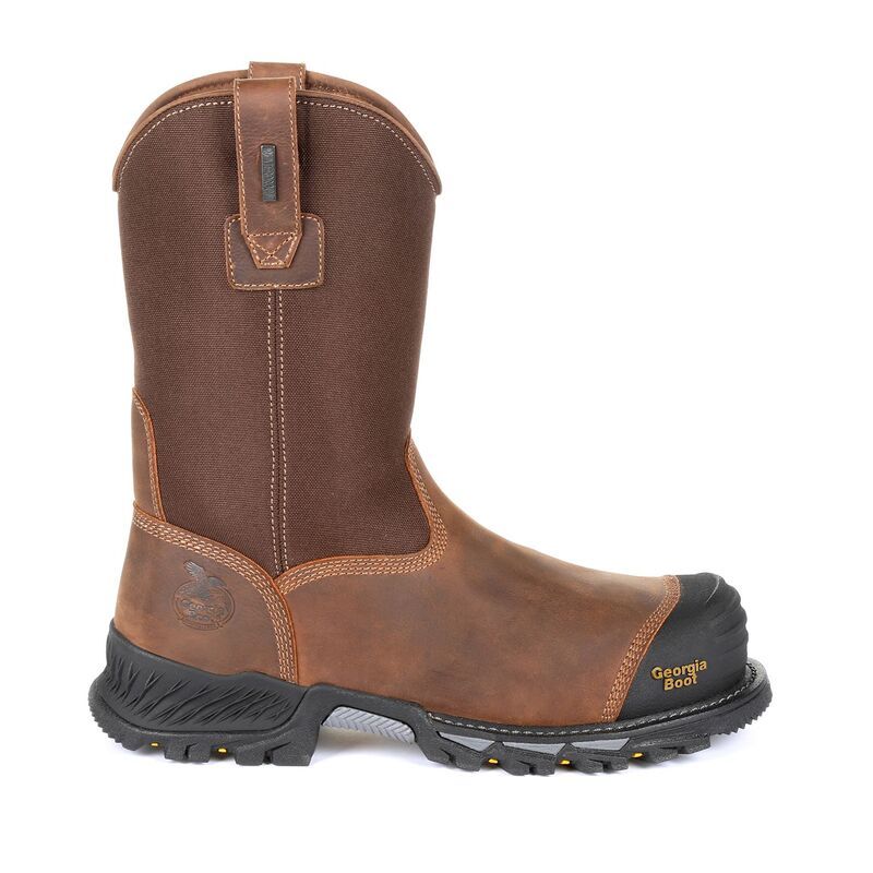 ジョージアブーツ メンズ シューズ ブーツ・レインブーツ Georgia Boots Rumbler Mens Waterproof Composite Toe Work Boots Black An
