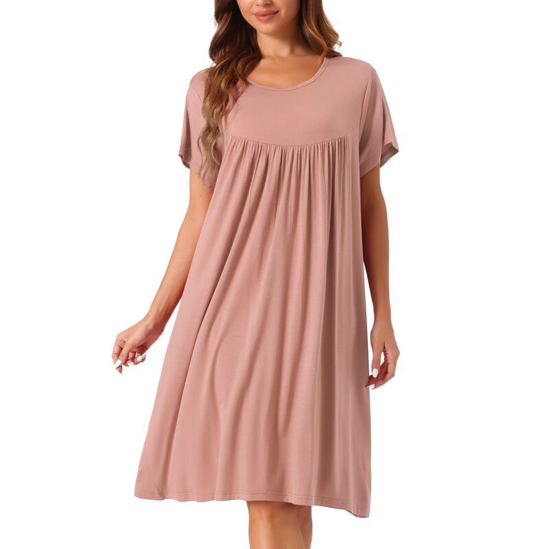 cheibear レディース アンダーウェア ナイトウェア プラスサイズ シャツ コットン cheibear Womens Nightgown Cotton Sleepwear Short Sleev