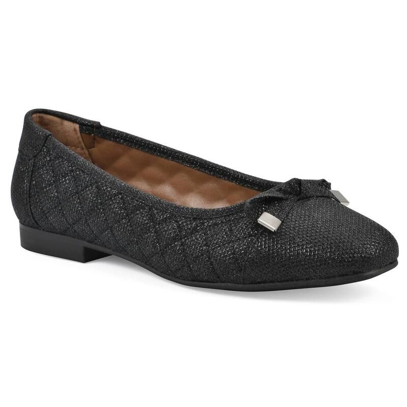 ホワイトマウンテン レディース シューズ サンダル White Mountain Bocah Womens Ballet FlatslipOn Round Toe Flats Black Glitte