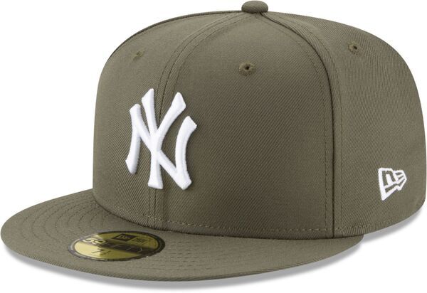 ニューエラ メンズ アクセサリー 帽子 New Era Mens New York Yankees Olive Basic 59Fifty Fitted Hat NoColor オリーブ