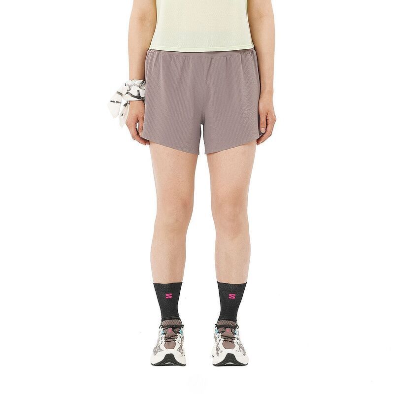サロモン レディース ボトムス カジュアルパンツ Salomon Sense Aero Stow 4in Short Womens Iron 14,425円
