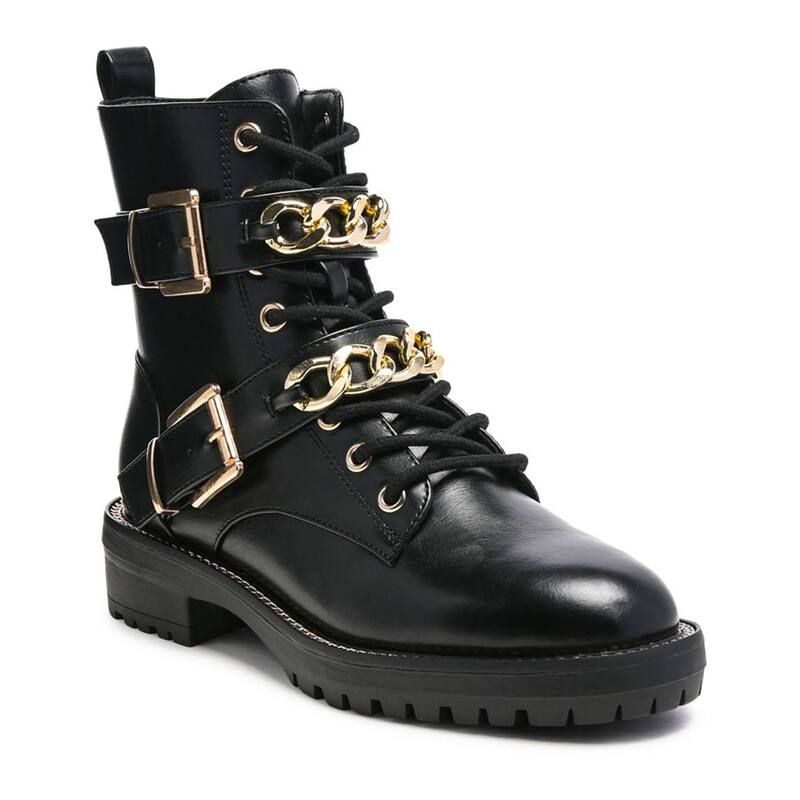 ロンドンラグ レディース シューズ ブーツ・レインブーツ London Rag Billy Atta Girl Womens Combat Boots Black ブラック