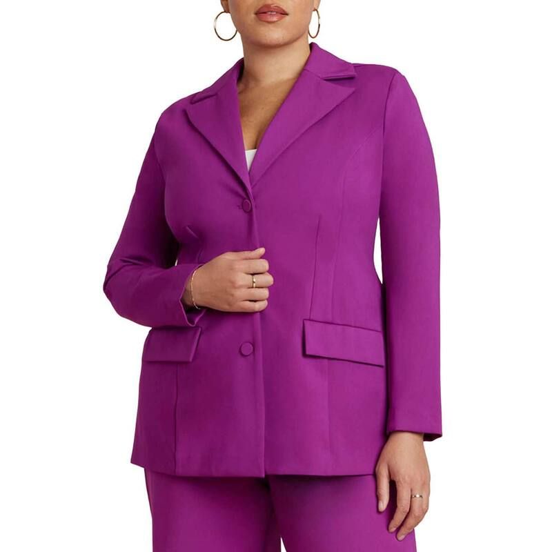 エロクイ レディース アウター ジャケット・ブルゾン プラスサイズ ブレザー ELOQUII Womens Plusize The Ultimate Nipped Waist Blazer Holly