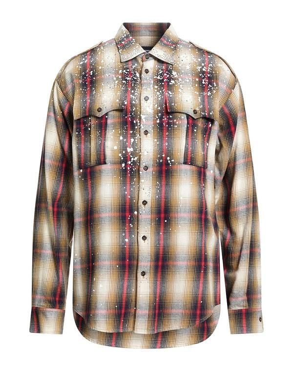 ディースクエアード メンズ トップス シャツ DSQUARED2 チェック柄シャツ Mustard マスタード