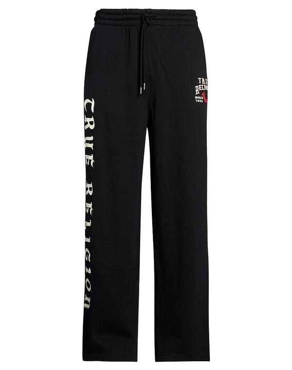 トゥルーレリジョン メンズ ボトムス カジュアルパンツ TRUE RELIGION スウェットパンツ Black ブラック