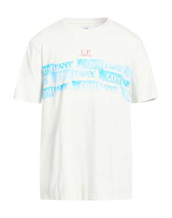 シーピーカンパニー メンズ トップス Tシャツ CP COMPANY Ｔシャツ Ivory アイボリー