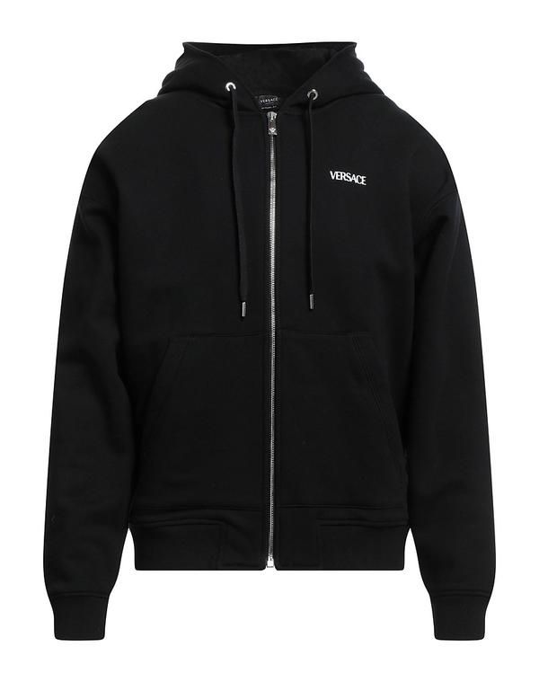 ヴェルサーチ メンズ アウター パーカー・スウェット VERSACE パーカー Black ブラック