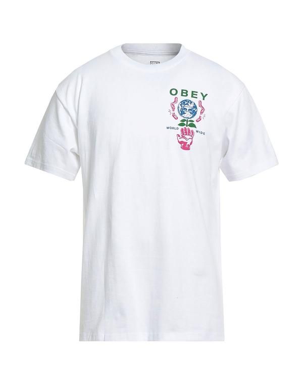 オベイ メンズ トップス Tシャツ OBEY Ｔシャツ White ホワイト
