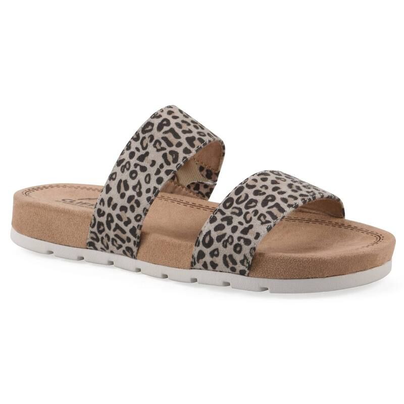 クリフバイホワイトマウンテン レディース シューズ サンダル Cliffs by White Mountain Tahlie Womenslide Sandals Naturaleopard アニマル