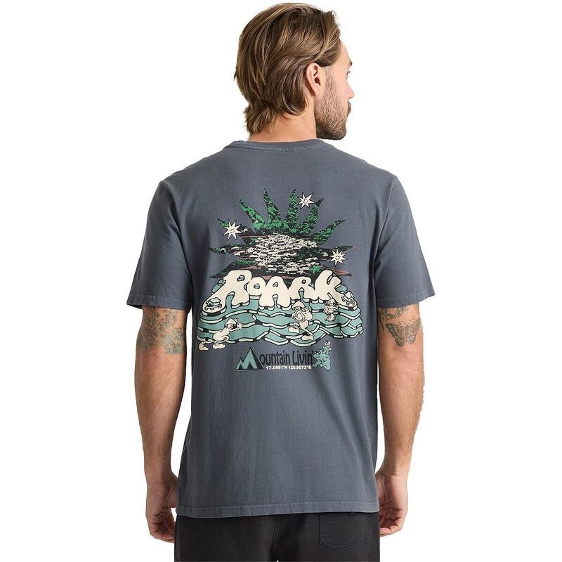ローアク メンズ トップス Tシャツ Roark Mountain Livin TShirt Mens Charcoal チャコール 8,985円
