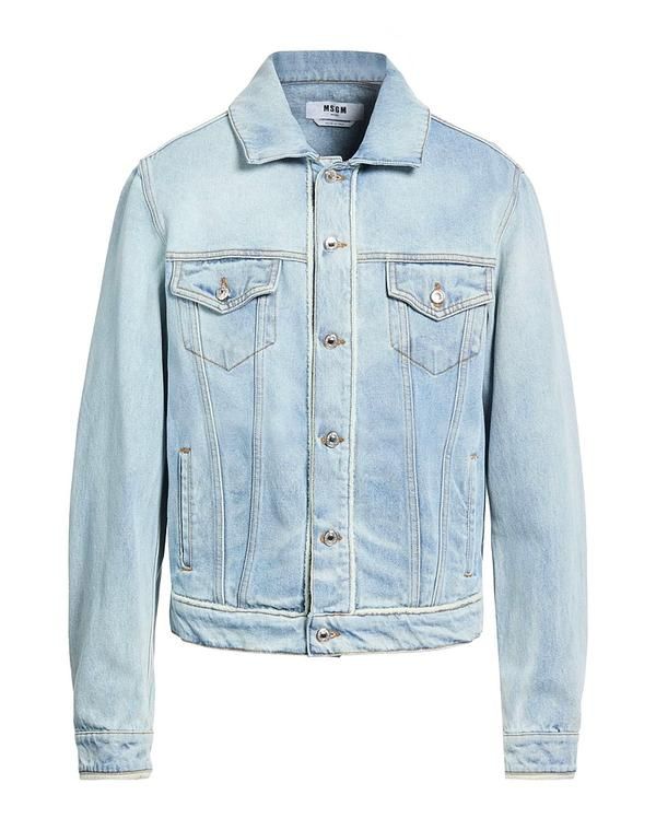 エムエスジイエム メンズ アウター ジャケット・ブルゾン MSGM デニムブルゾン Blue ブルー 32,370円