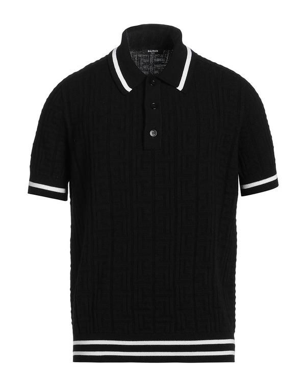 バルマン メンズ トップス シャツ プルオーバー BALMAIN Black ブラック