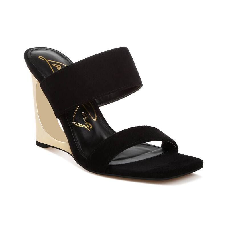 ロンドンラグ レディース シューズ サンダル London Rag Zimeski Womens Wedge SlipOn Sandals Black ブラック