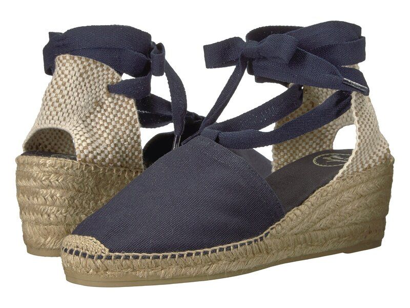 トニーポンズ レディース シューズ ヒール Toni Pons Valencia Navy Canvas ネイビー