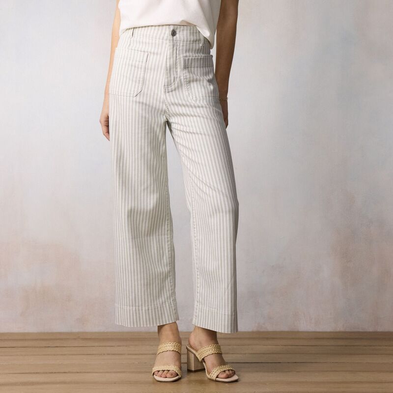 LC Lauren Conrad レディース ボトムス カジュアルパンツ ワイドレッグ プチ クロップド Petite LC Lauren Conrad Super High Rise Wildflo 9,706円