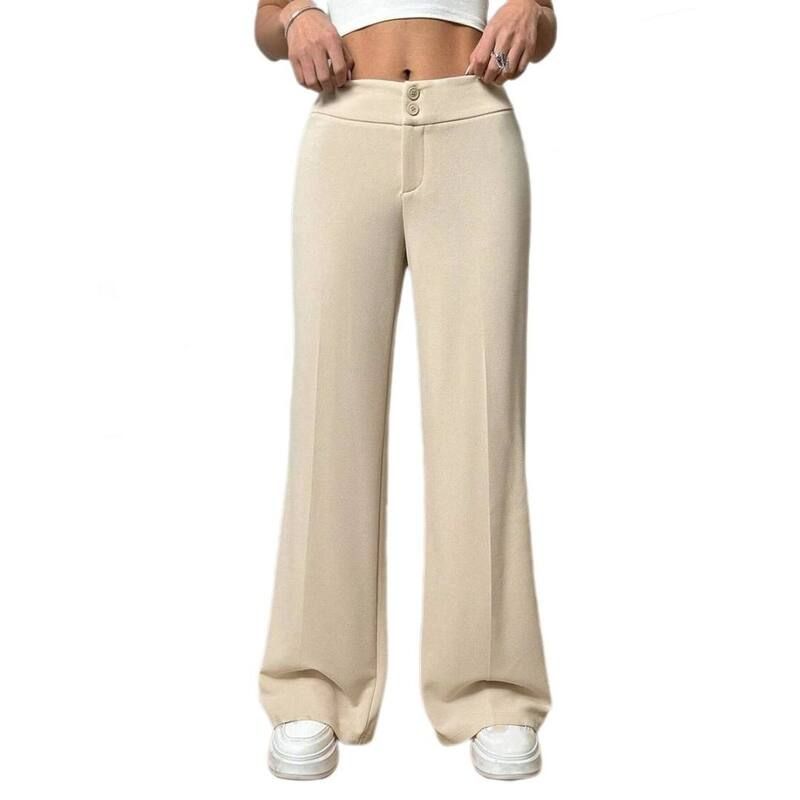 ボディサイズ レディース ボトムス カジュアルパンツ ワイドレッグ ハイウエスト BODDYSIZE Womens High Waist Loose Fit Wide Leg Pant Casual