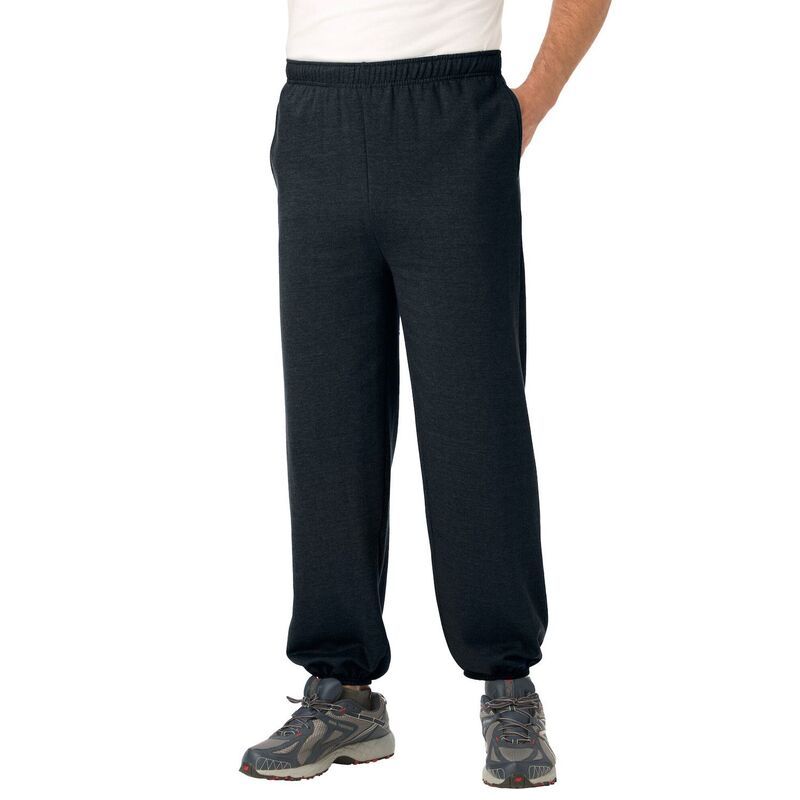 キングサイズ レディース ボトムス カジュアルパンツ スウェットパンツ トール フリース KingSize Mens Big Tall Fleecelasticuff Sweatpants Black