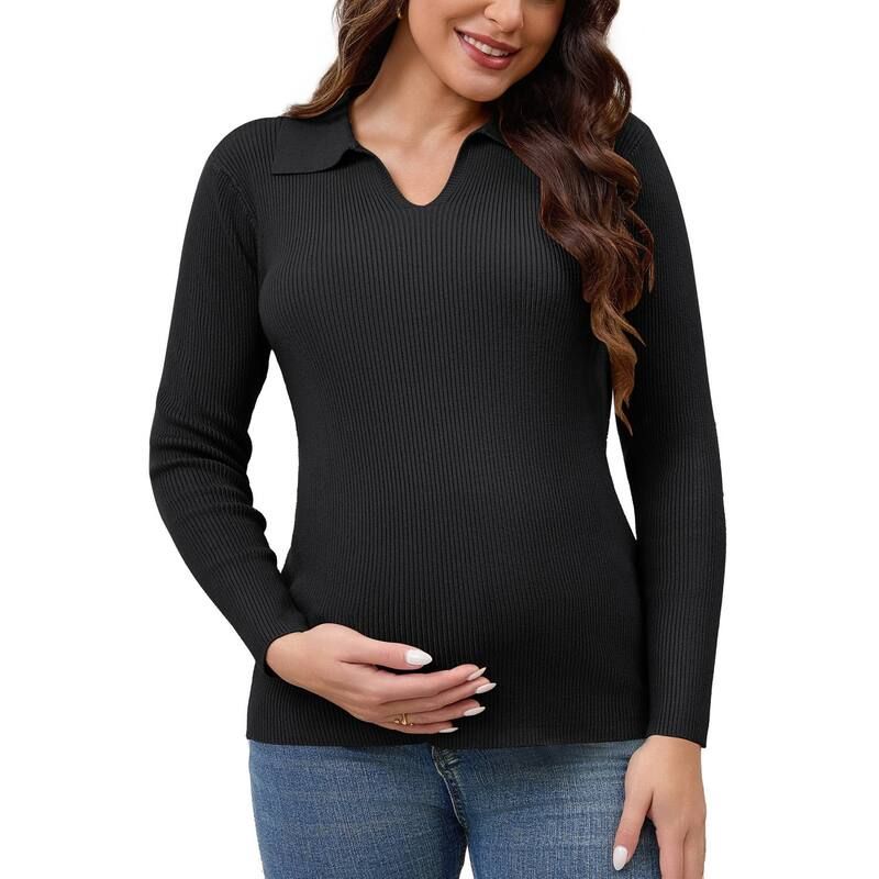 インスパイア シック レディース アウター ニット・セーター Vネック ダウン ブラウス マタニティ INSPIRE CHIC Womens Maternity Topsweater Long Sle 10,935円