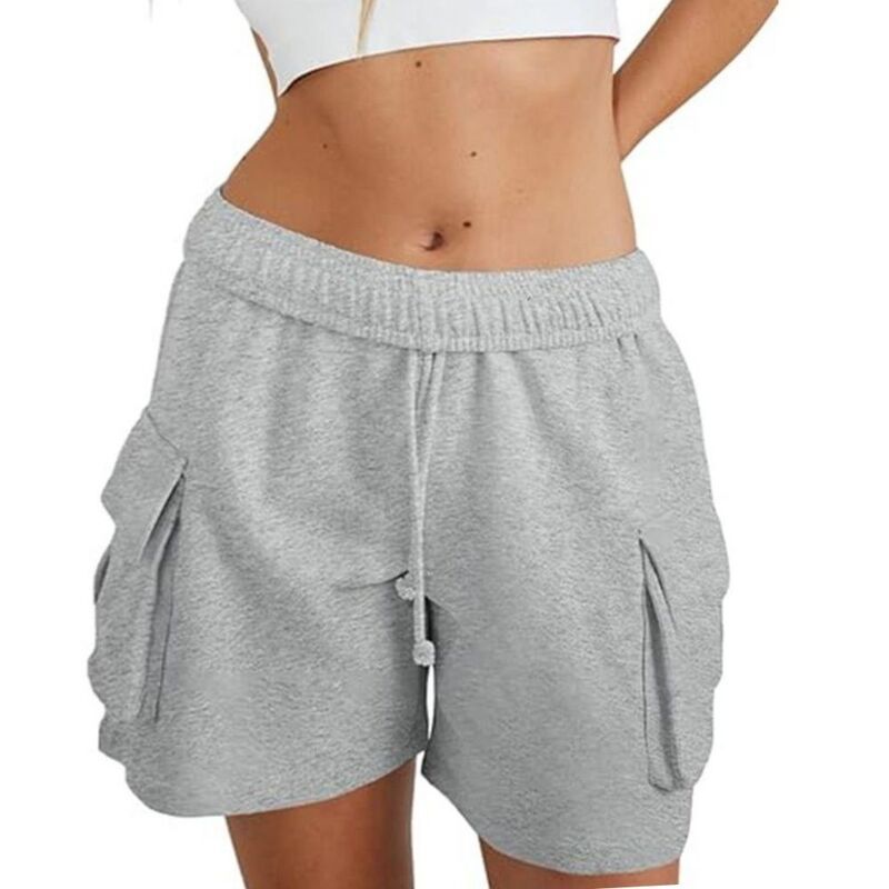 イエスファッション レディース ボトムス ハーフパンツ・ショーツ ドローコードウエスト ショートパンツ フリース Yesfashion Womens Casualounge Fleece Cargo 10,110円
