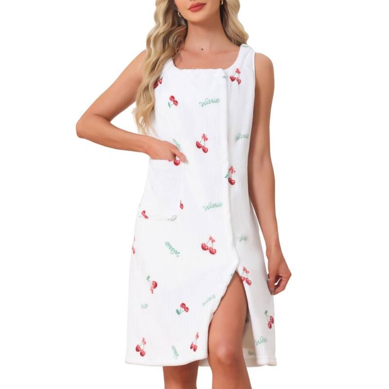インスパイア シック レディース アンダーウェア ナイトウェア ひざ丈 ノースリーブ INSPIRE CHIC Womens Bath Robe Sleevelessoft Lightweight B 8,151円