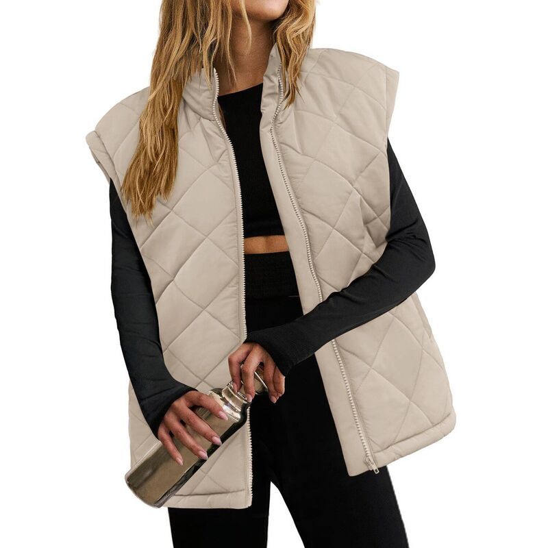 ジーグー レディース アウター ジャケット・ブルゾン ベスト ノースリーブ Zeagoo Womens Puffer Vestand Collar Zipper Lightweight Sleevel 13,305円
