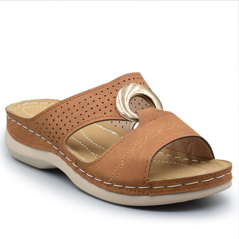 ヘンリーフェレーラ レディース シューズ サンダル Henry Ferrera Deja Vu WomenslipOn Ring Sandals Brown ブラウン