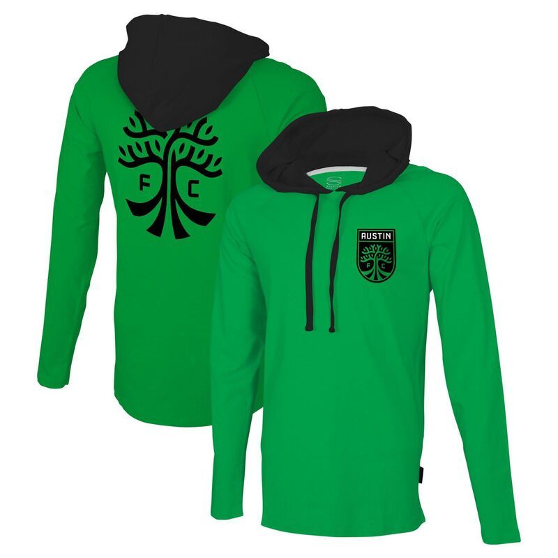 スタジアムエッセンシャルズ レディース トップス Tシャツ パーカー Menstadium Essentials Green Austin FC Tradition Raglan Hoodie Lon 15,466円