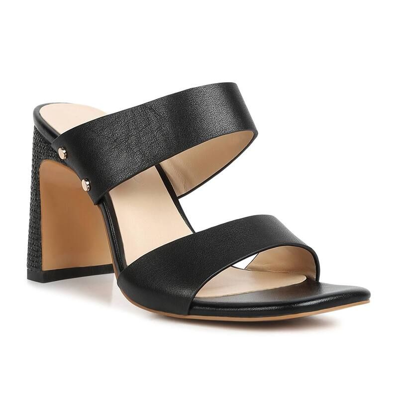 ラグアンドコー レディース シューズ パンプス サンダル レザー ヒール Rag Co Alodia Womenslim Block Heeleather Sandals Black ブラック 17,140円