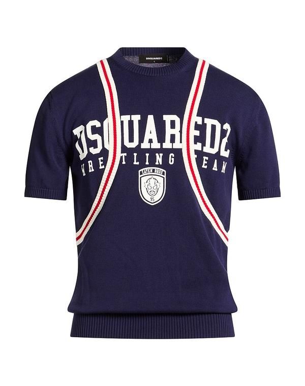 ディースクエアード メンズ トップス シャツ プルオーバー DSQUARED2 Navy ネイビー