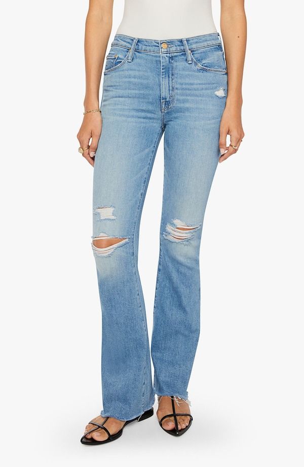 マザー レディース ボトムス デニムパンツ ジーンズ MOTHERipped Flare Jeans CHAOS IS CALLING