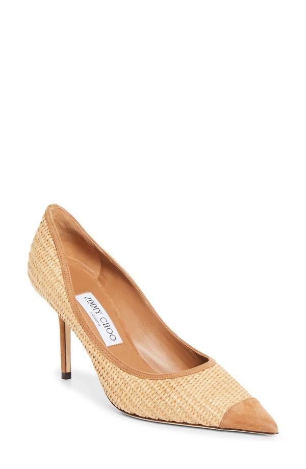ジミーチュー レディース シューズ スニーカー Jimmy Choo Love Raffia Pump Women NATURAL TOFFEE