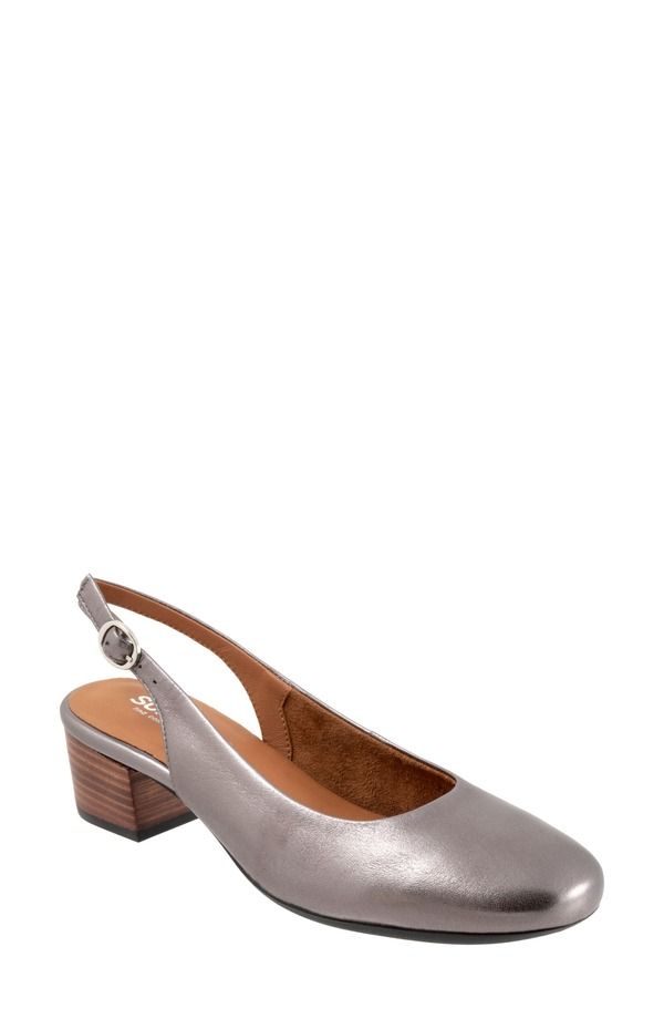 ソフトウォーク レディース シューズ ヒール SoftWalk Largo Slingback PumpEWTER ピューター