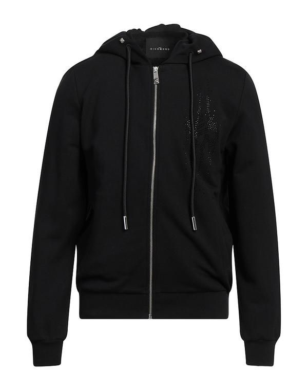 ジョン リッチモンド メンズ アウター パーカー・スウェット JOHN RICHMOND Black ブラック 18,235円