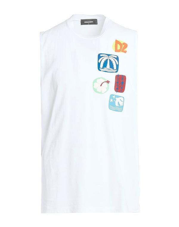 ディースクエアード メンズ トップス Tシャツ DSQUARED2 White ホワイト