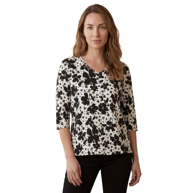 ジェシカロンドン レディース トップス Tシャツ Vネック プラスサイズ コットン Jessica London Womens Plusize Stretch Cotton VNeck Tee Bla 7,336円