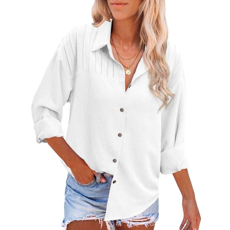 ジーグー レディース トップス シャツ ボタンダウン プリーツ ダウン Zeagoo Women Button Down Shirts Casual Pleated Long Sleeve Shirt 8,386円