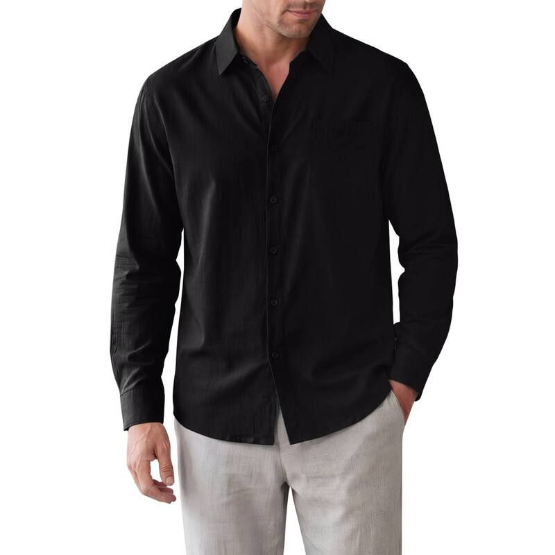 インスパイア シック メンズ トップス Tシャツ ボタンダウン INSPIRE CHIC Mens Dresshirt Long Sleeve Button Down Chest Pocket Cas