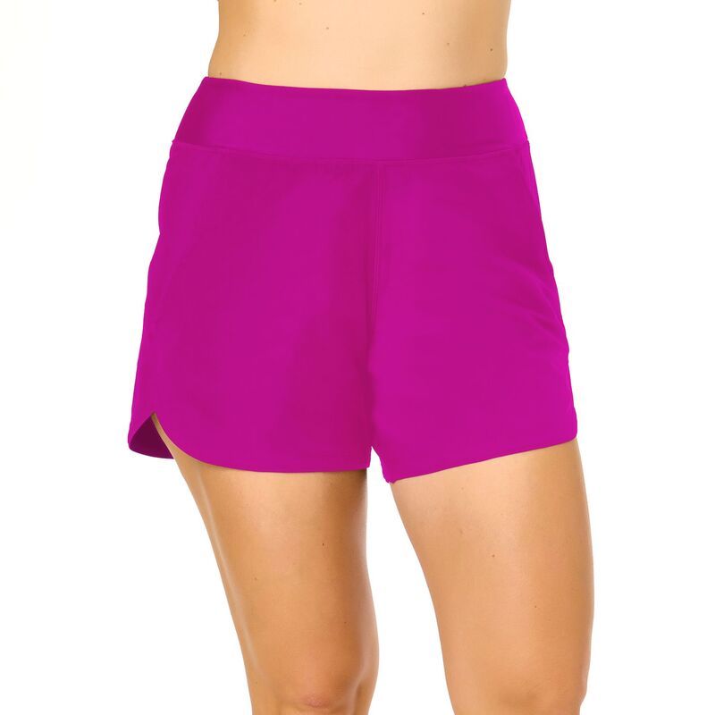 ランズエンド レディース 水着 ボトムスのみ ショートパンツ Womens Lands End 5in Swim Shorts New Violet バイオレット 10,486円