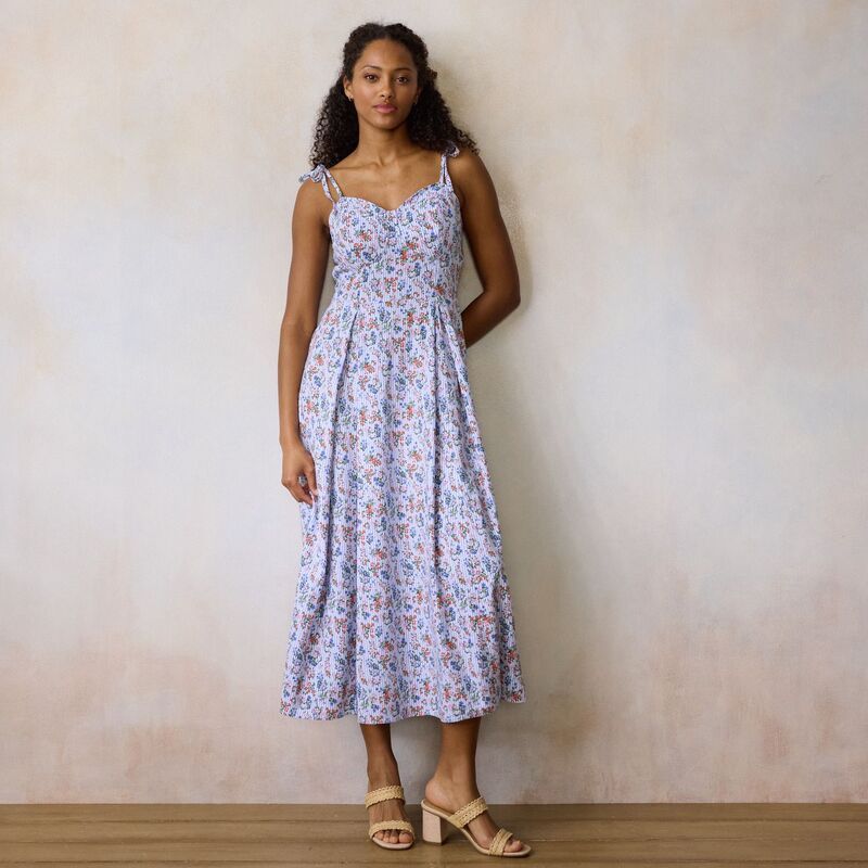 LC Lauren Conrad レディース トップス ワンピース ミディ Womens LC Lauren Conrad Fit Flare Midi Dress Lake Sammy Stripe