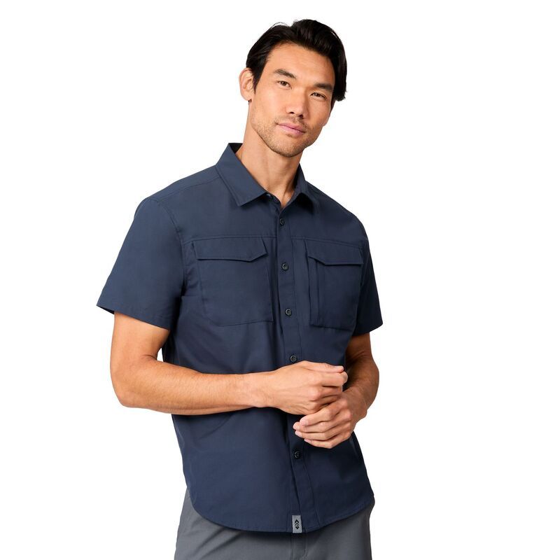 フリー カントリー メンズ トップス Tシャツ Free Country Mensedona RipStop Short Sleevexplorer Shirt Storm