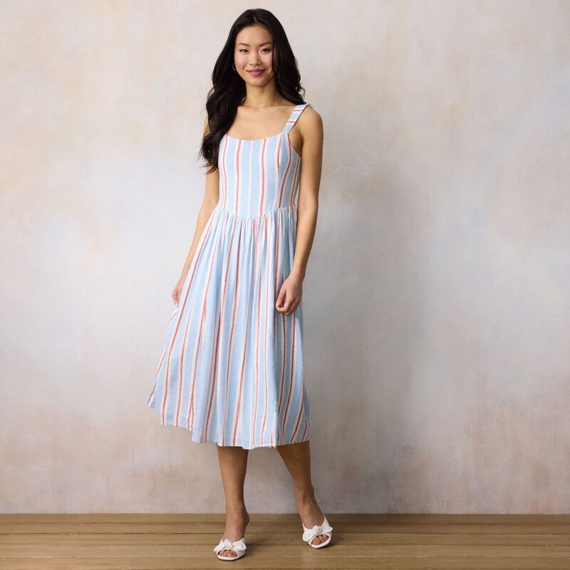 LC Lauren Conrad レディース トップス ワンピース プチ ミディ Petite LC Lauren Conrad Seamed Bodice Scoopneck Midi Dress