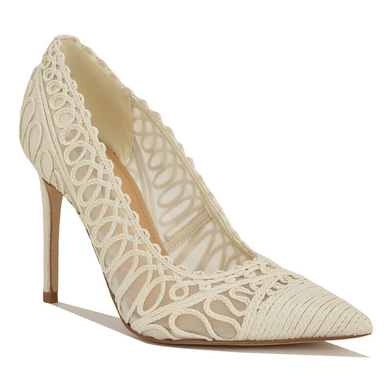 ナインウェスト レディース シューズ パンプス Nine West Frista Womens Pointed Toe SlipOn Dress Pumps White ホワイト