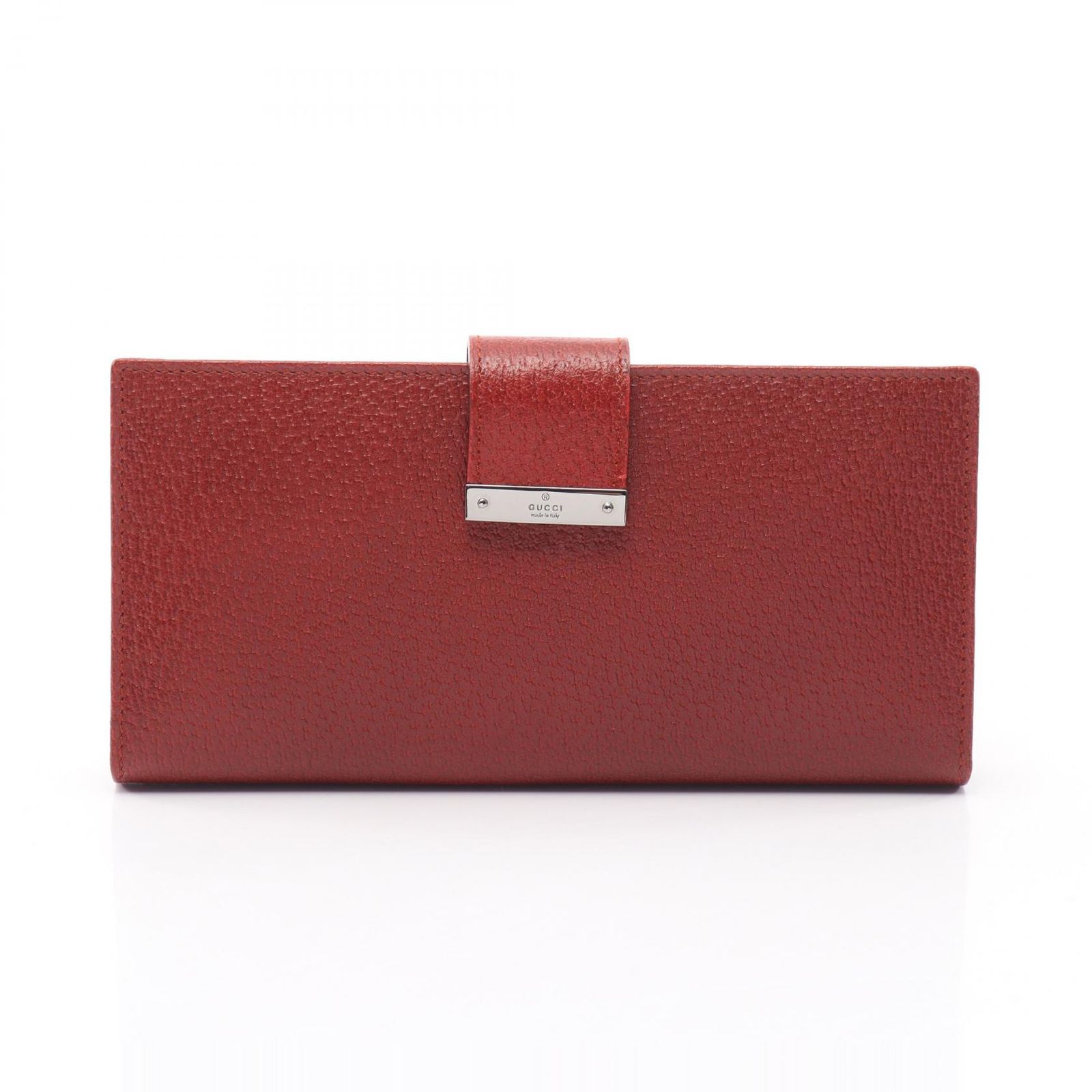 グッチ GUCCI 二つ折り長財布 ZIP長財布 115093 レッド レザー ZIP長財布 レディース Used A