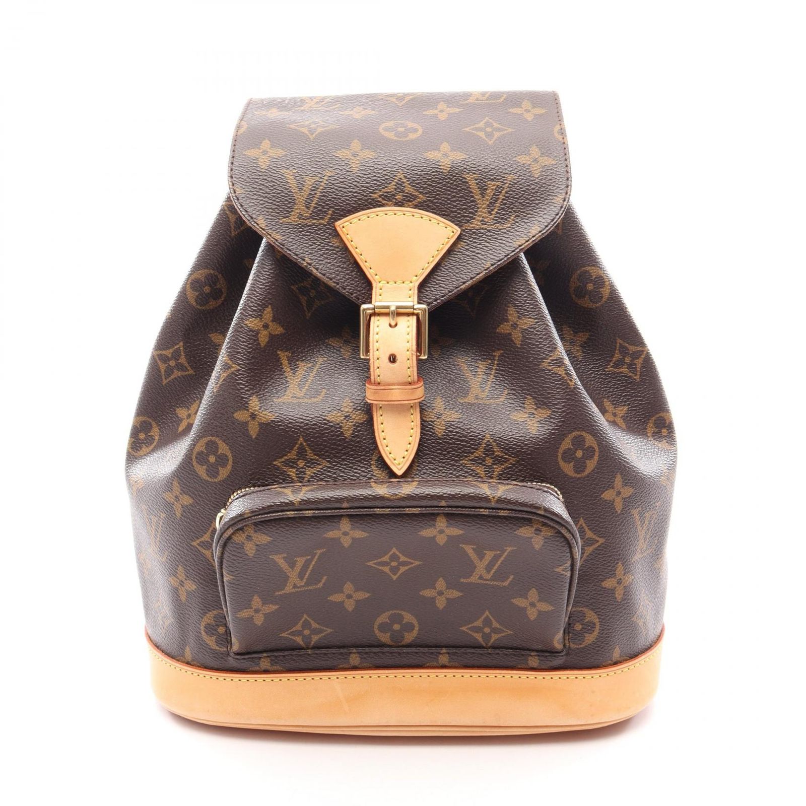 ルイ・ヴィトン LOUIS VUITTON リュックサック バックパック モンスリMM M51136 PVCコーティングキャンバス レザー モンスリMM レディース Used B