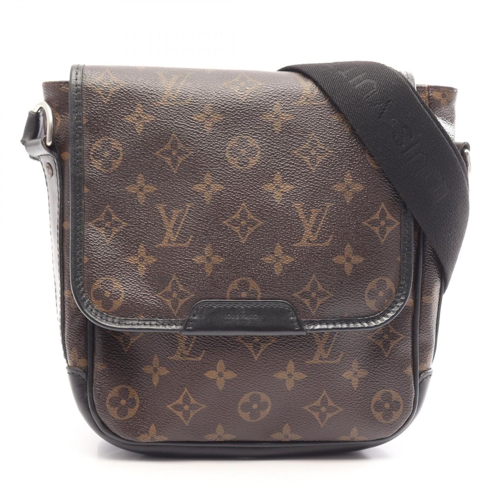 ルイ・ヴィトン LOUIS VUITTON ショルダーバッグ バスPM モノグラムマカサー M56717 PVCコーティングキャンバス レザー バスPM メンズ Used B