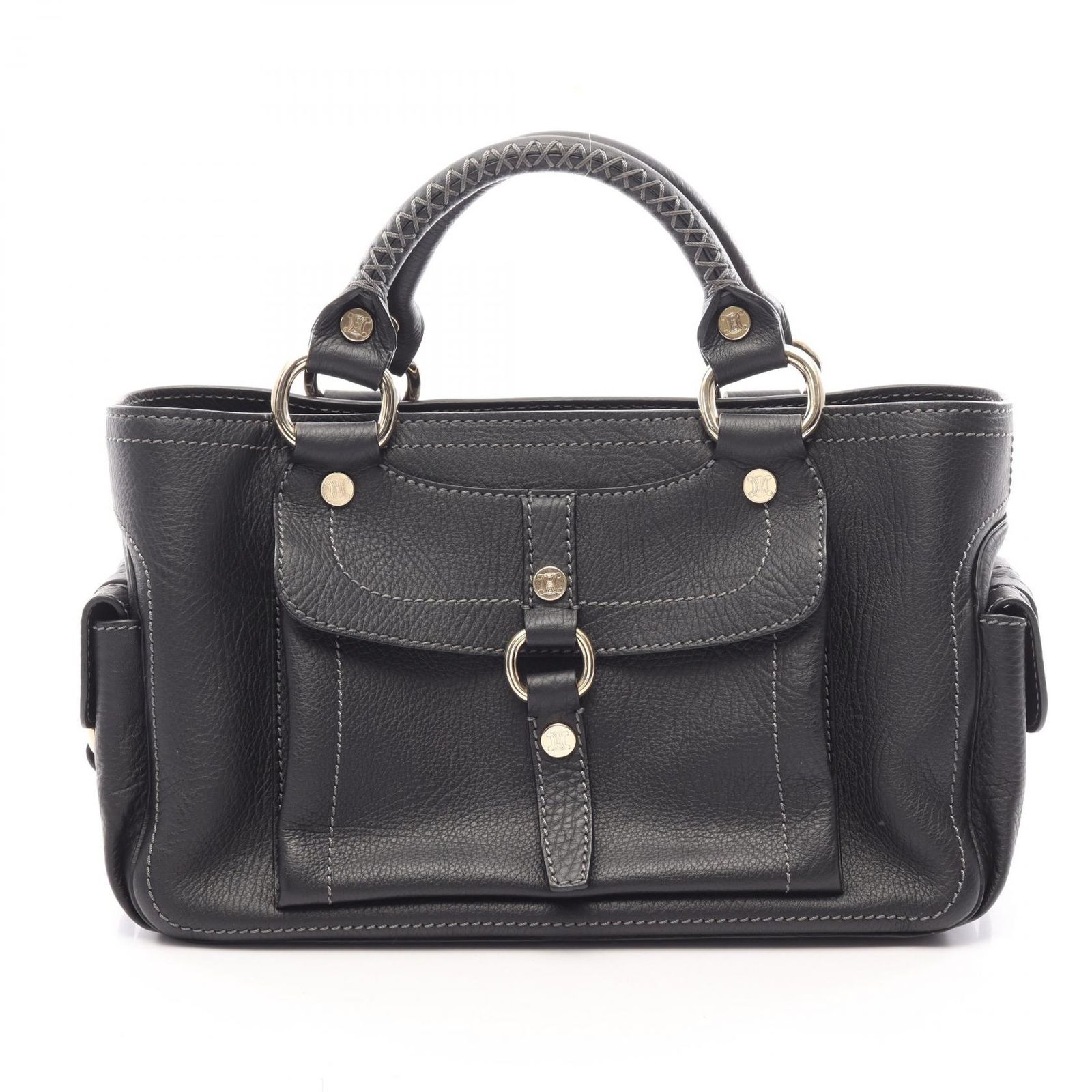 セリーヌ CELINE ハンドバッグ ブギーバッグ ブラック レザー ブギーバッグ レディース Used A 50,880円