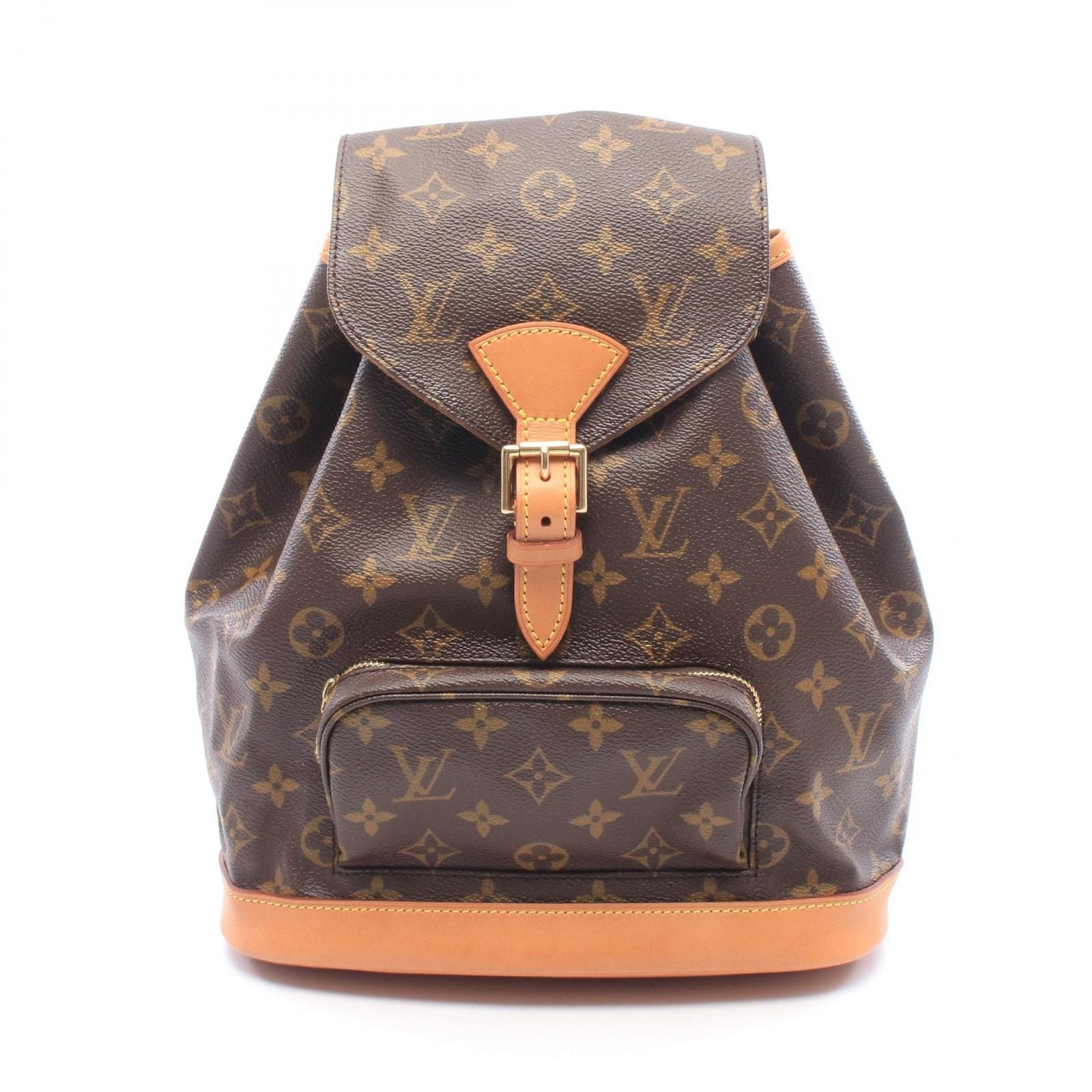 ルイ・ヴィトン LOUIS VUITTON リュックサック バックパック モンスリMM M51136 PVCコーティングキャンバス レザー モンスリMM レディース Used A
