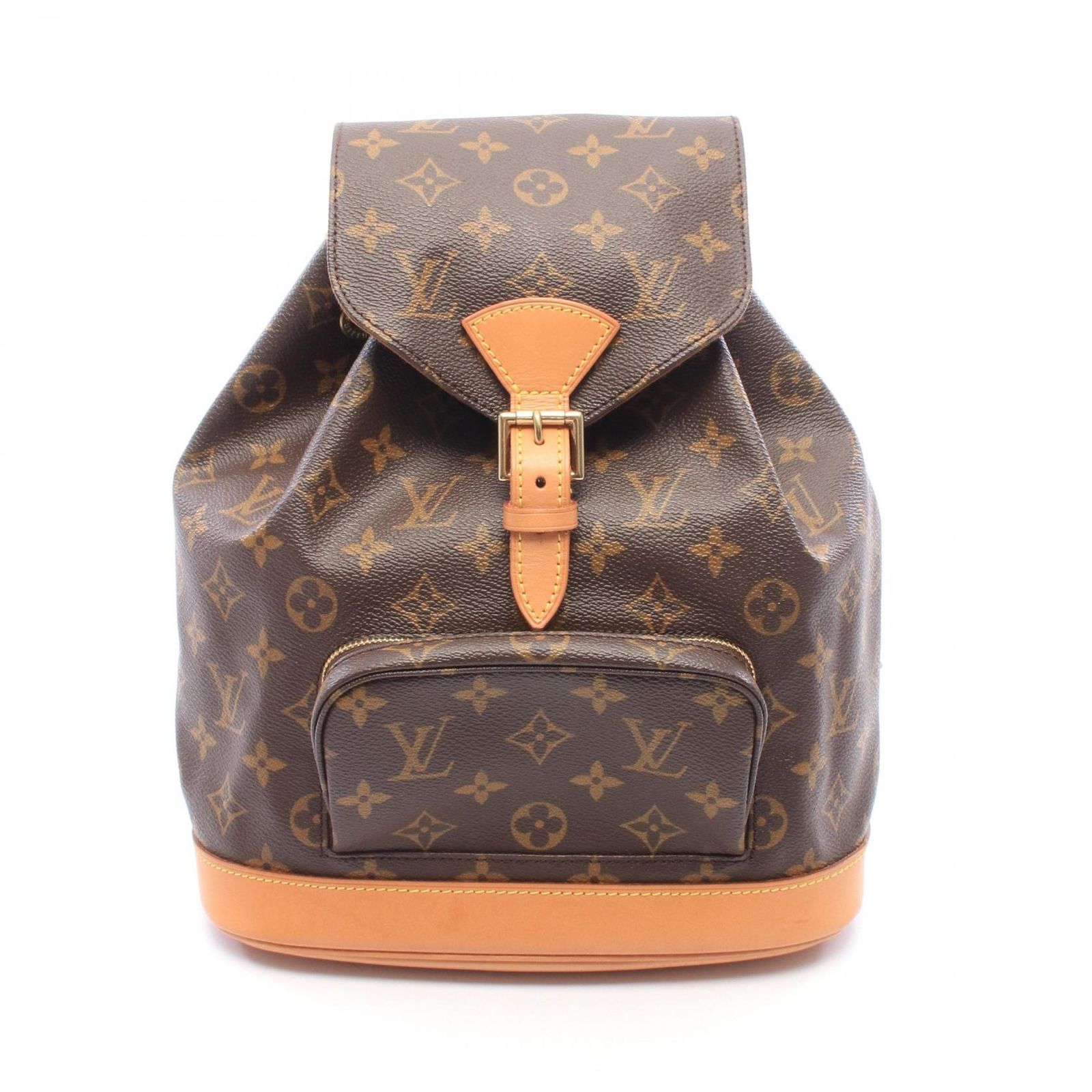 ルイ・ヴィトン LOUIS VUITTON リュックサック バックパック モンスリMM モノグラム M51136 PVCコーティングキャンバス レザー モンスリMM レディース Used A