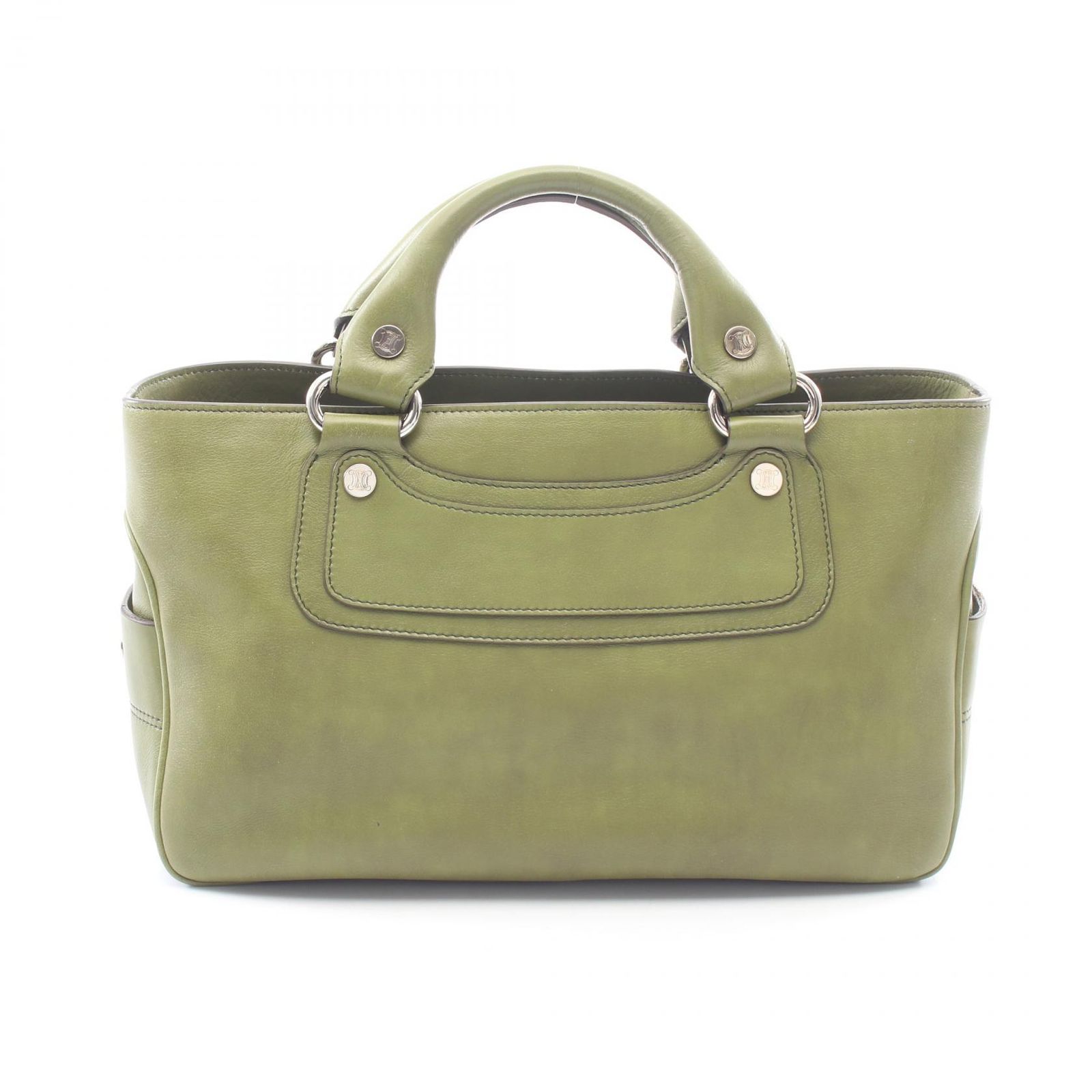 セリーヌ CELINE ハンドバッグ ブギーバッグ グリーン レザー ブギーバッグ レディース Used B 27,820円